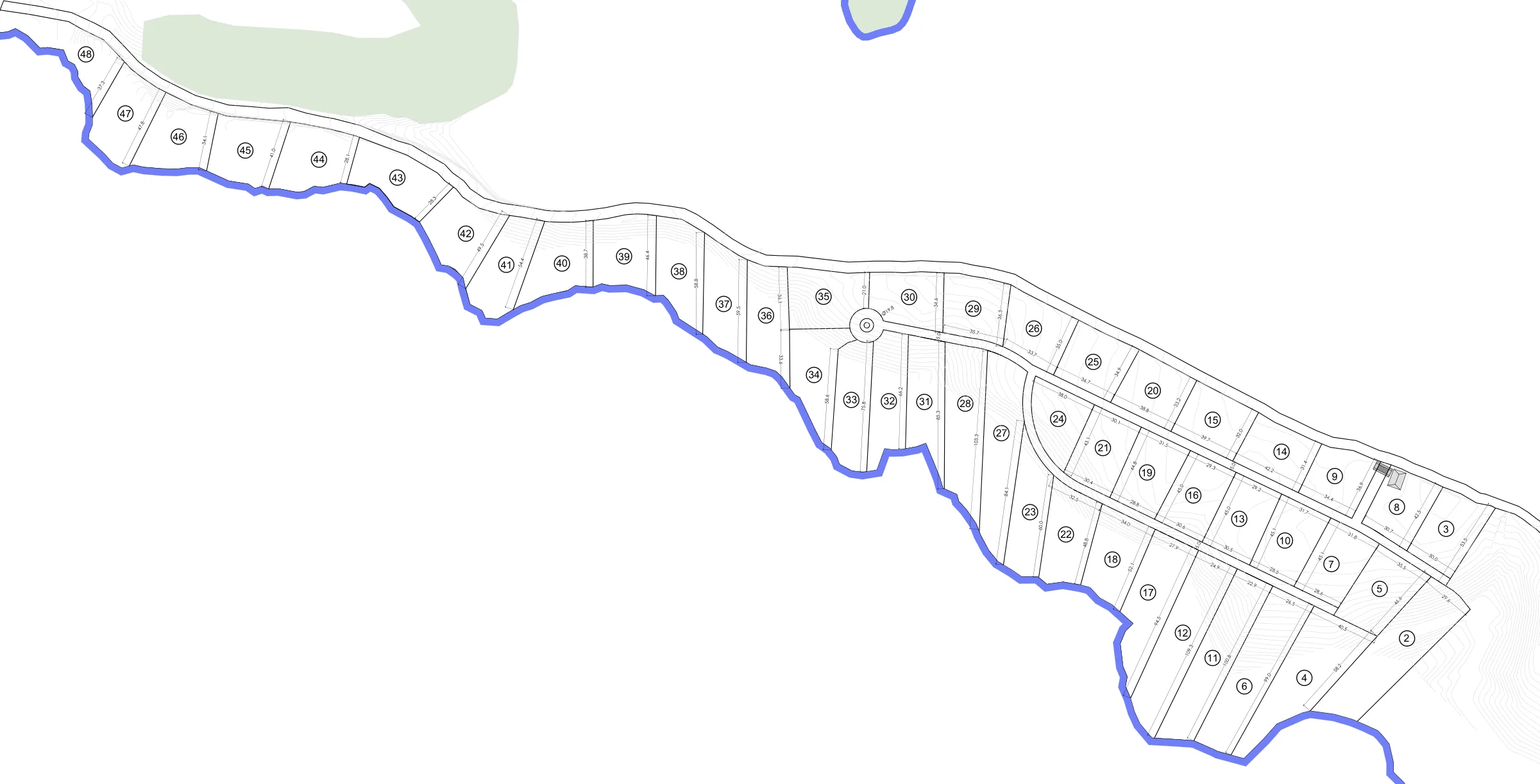 Plano de loteo PA-01 de El Rosario Naturalmente